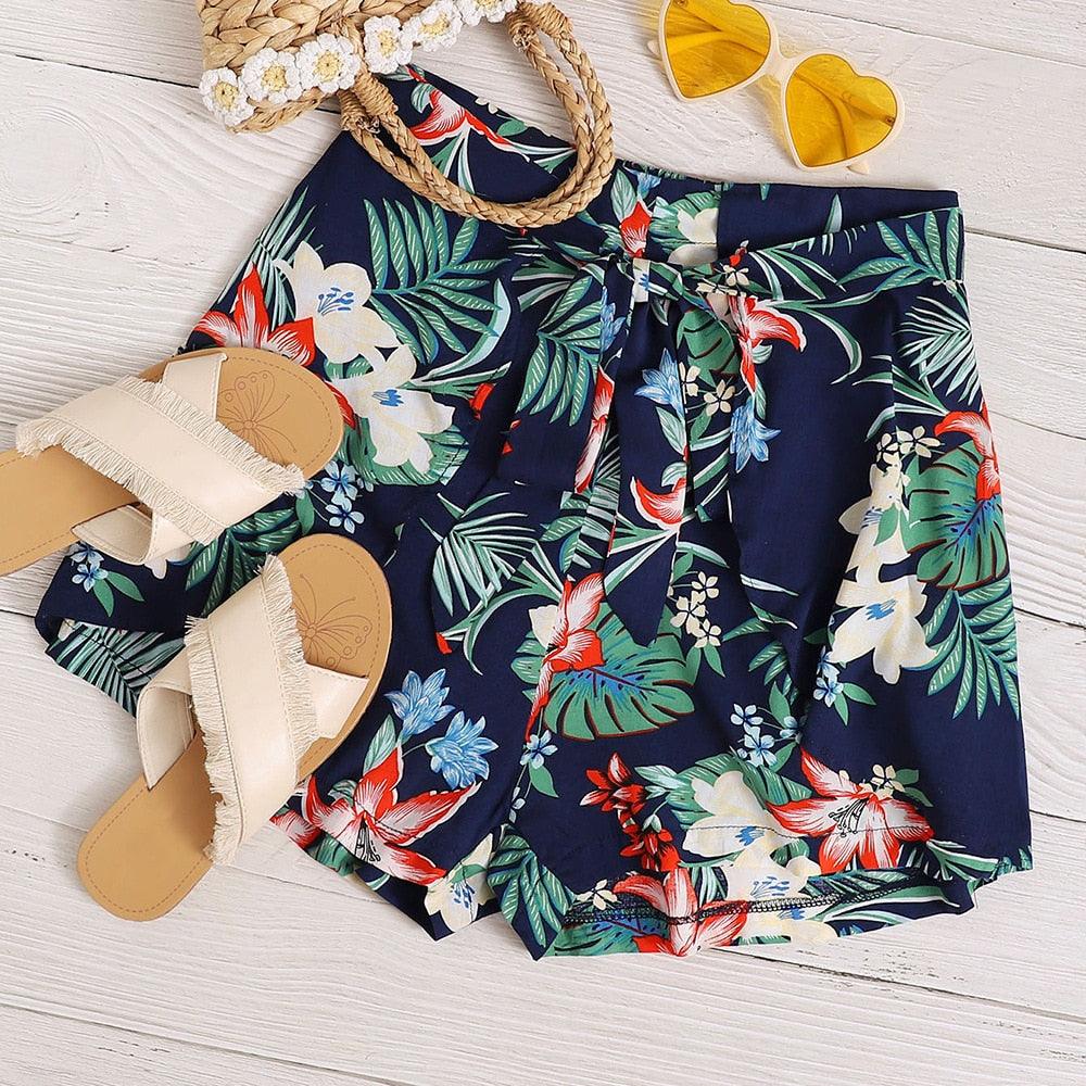 New Gorgeous Casual Vacation Summer Shorts - Lace Up Casual Shorts (2U32)