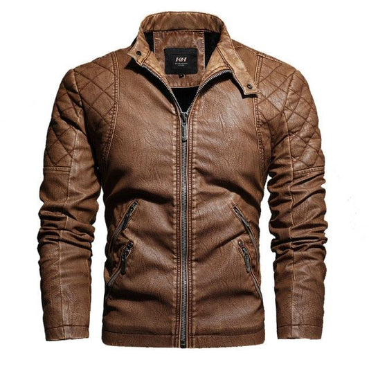 Trending Mens Motorcycle Jacket Autumn Winter Men New Faux PU Leather Jackets (TM3)(TM4)(CC1)(2U100)(TG2)
