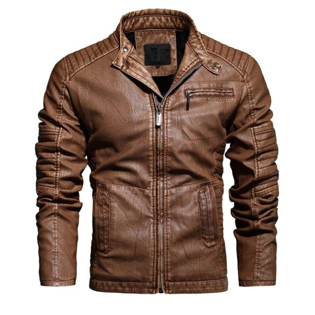 Trending Mens Motorcycle Jacket Autumn Winter Men New Faux PU Leather Jackets (TM3)(TM4)(CC1)(2U100)(TG2)