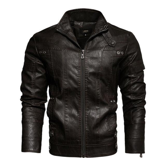 Trending Mens Motorcycle Jacket Autumn Winter Men New Faux PU Leather Jackets (TM3)(TM4)(CC1)(2U100)(TG2)
