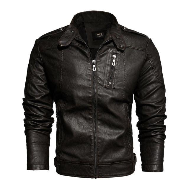 Trending Mens Motorcycle Jacket Autumn Winter Men New Faux PU Leather Jackets (TM3)(TM4)(CC1)(2U100)(TG2)