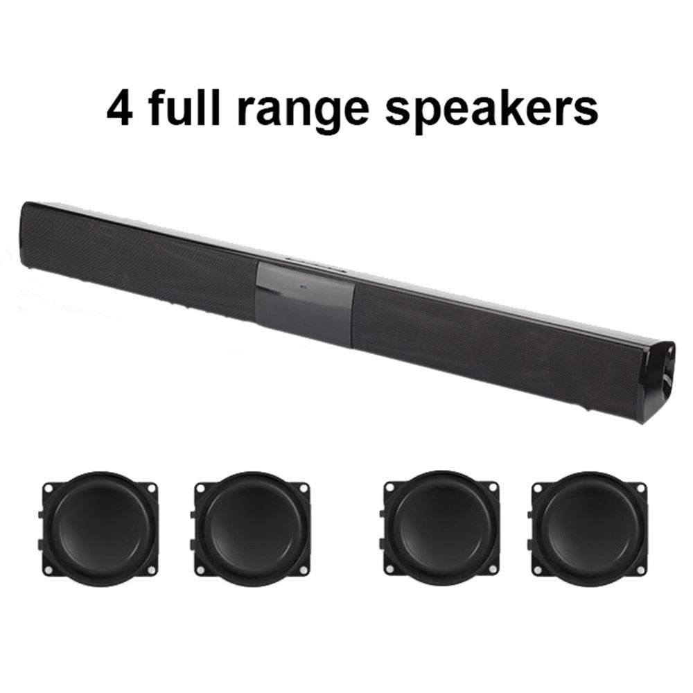 20W Wireless Column Bluetooth Speaker TV Soundbar Stereo Home Theater Sound Bar Music Stereo TF USB For TV PC (HA5)(1U57)