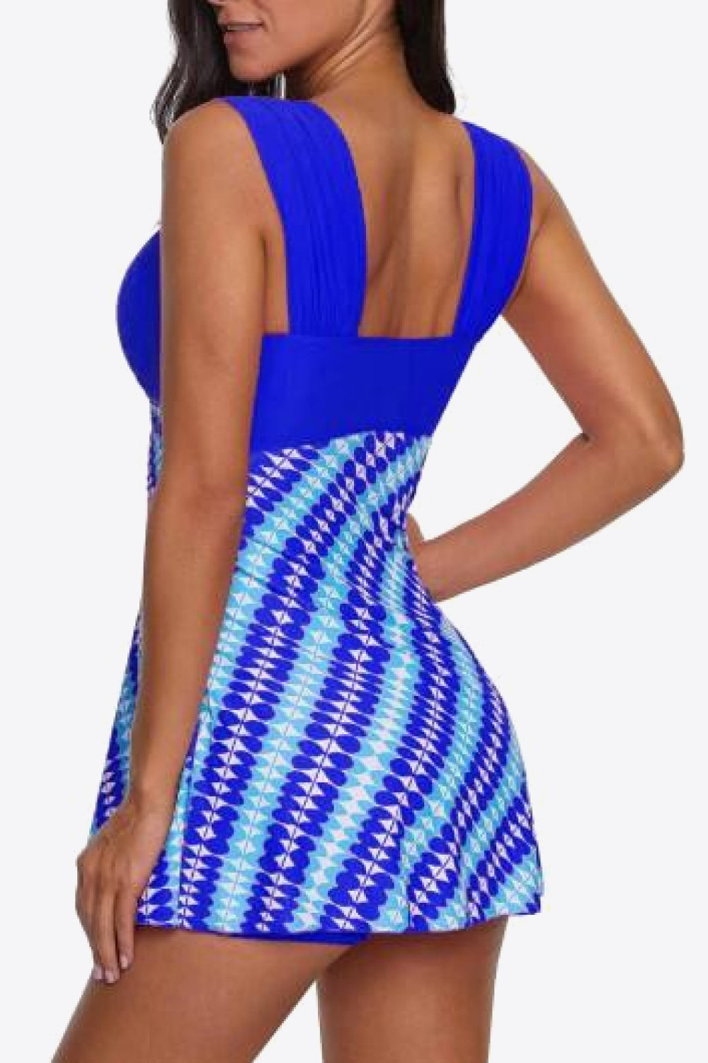 Two-Tone Sweetheart Neck Tankini Set (TB13D) T