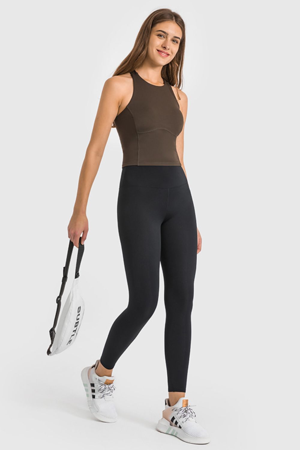 High Waist Ankle-Length Yoga Leggings (TBL) T - Deals DejaVu