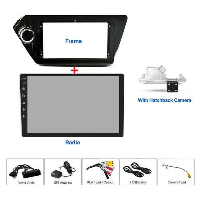 2Din 9Inch Android8.1 Car Radio Multimedia Video Player Navigation GPS For KIA K2 RIO3 Accessories (CT2)(F60)