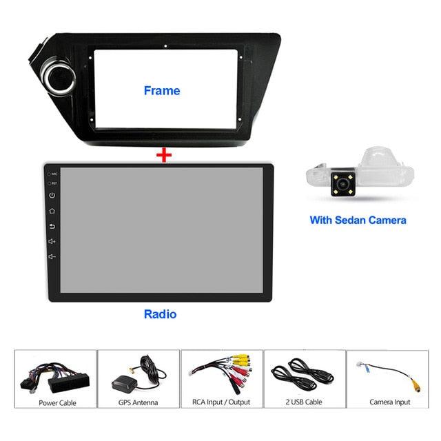 2Din 9Inch Android8.1 Car Radio Multimedia Video Player Navigation GPS For KIA K2 RIO3 Accessories (CT2)(F60)