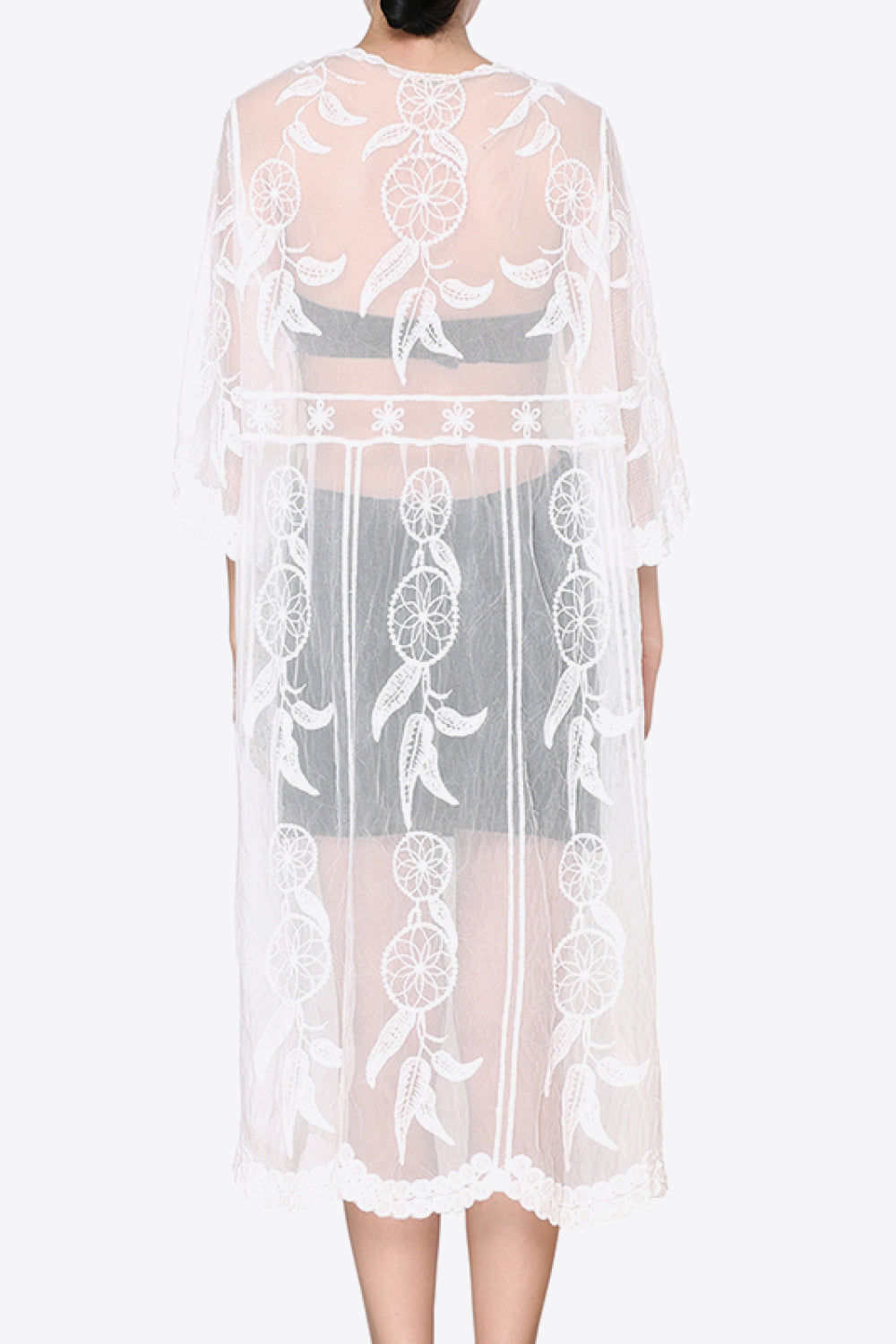 Tied Sheer Cover Up Cardigan (TB11D) T