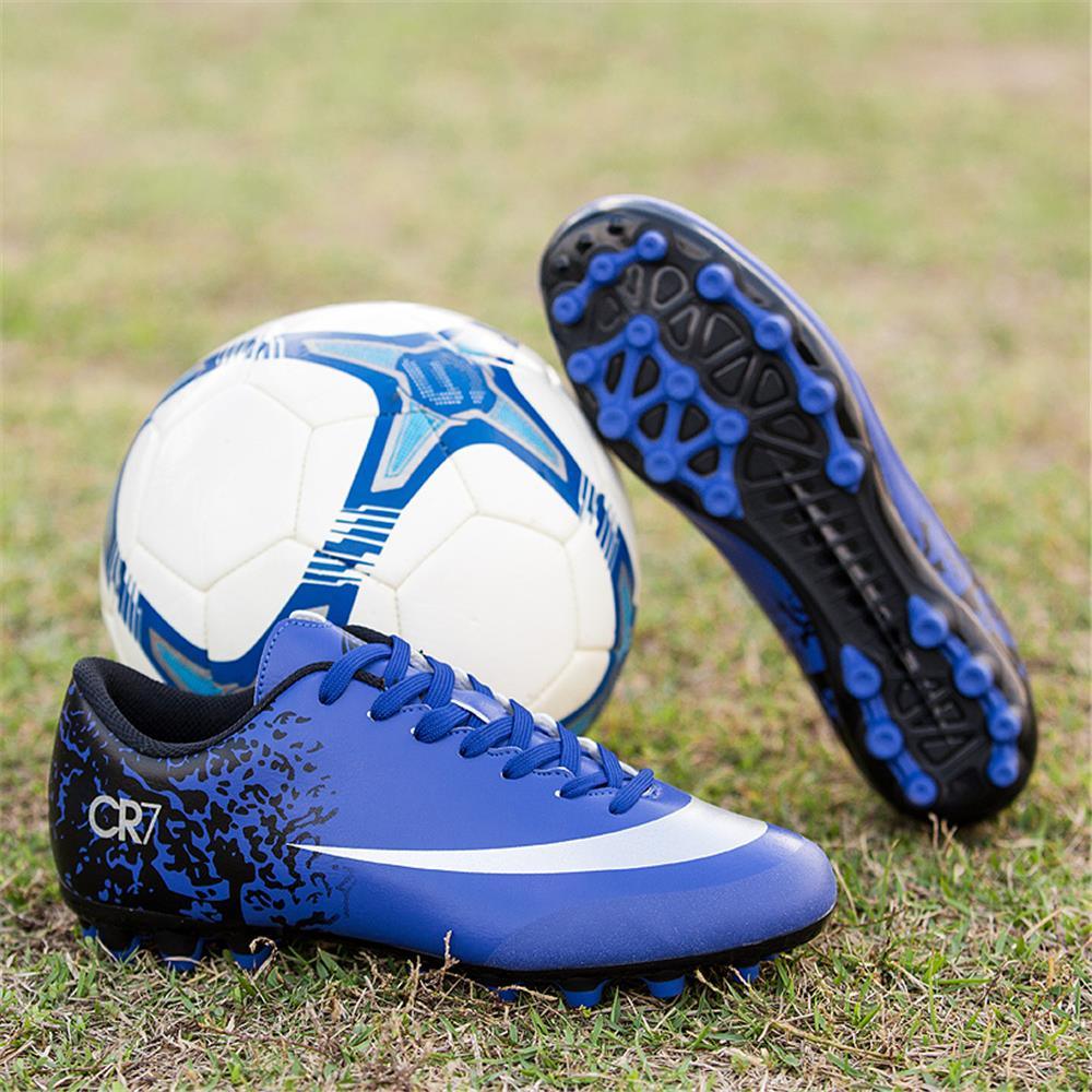 Outdoor Lawn Football Shoes - Unisex Sports Breathable Long Nailed Training Fitness Cleats (MSA4)(F15)