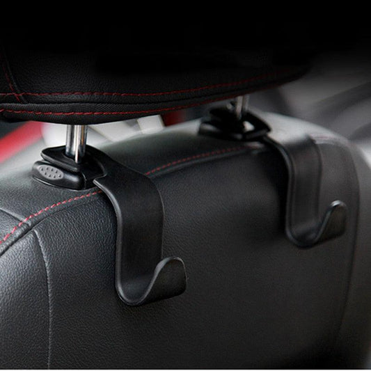 2pcs Clip Car Seat Back Hook Hanger Organizer - Universal Headrest Mount Storage Hooks Storage (1U89)