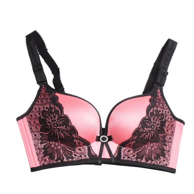 3/4 Cup Amazing Sexy Silk Comfortable Breathable Women Bra - No Trace , No Steel Ring Gathered Bra (2U27)