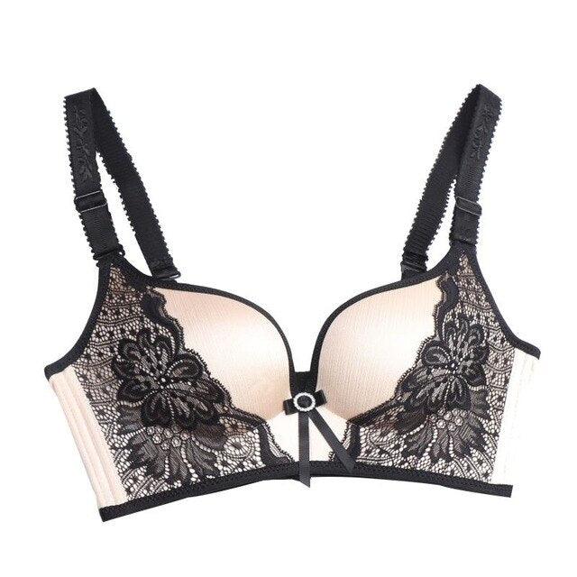 3/4 Cup Amazing Sexy Silk Comfortable Breathable Women Bra - No Trace , No Steel Ring Gathered Bra (2U27)