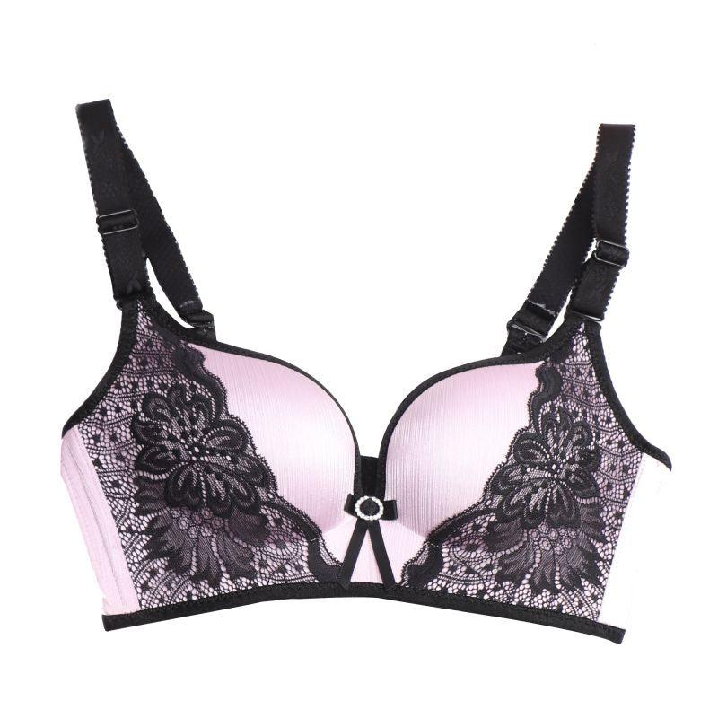 3/4 Cup Amazing Sexy Silk Comfortable Breathable Women Bra - No Trace , No Steel Ring Gathered Bra (2U27)