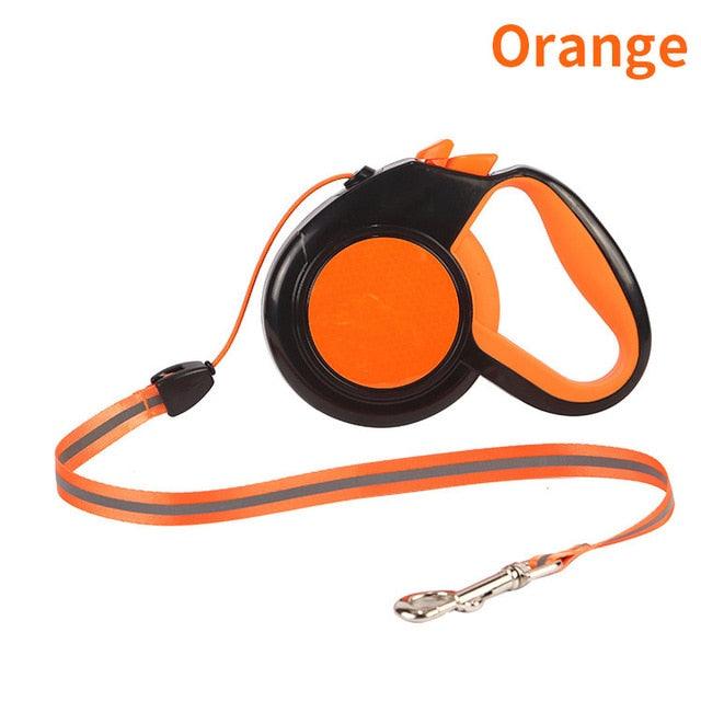 3/5/8M Durable Retractable Cat Dog Leash - Automatic Reflective Leashes - Nylon Extending Puppy Walking Running Leads (2U75)(2U70)