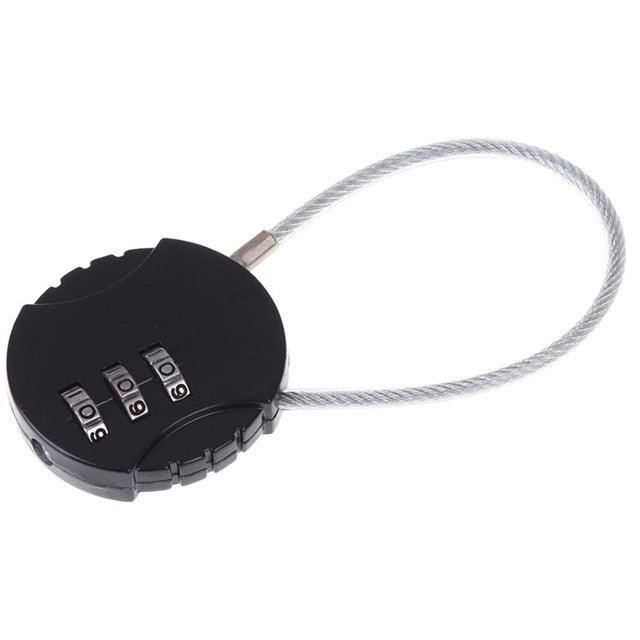 3 Dial Digit Password Combination Padlock Suitcase Luggage - Metal Code Lock Mini Coded Locks 3.7*9cm (2U104)