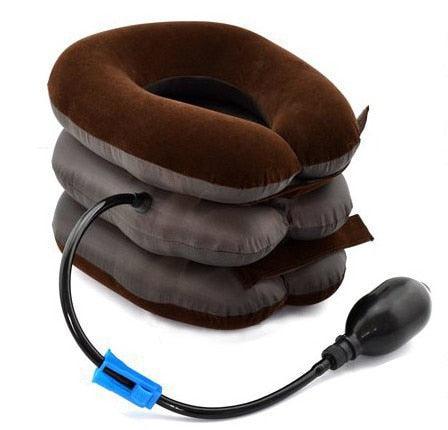 3 Layer Inflatable Air Cervical Neck Back - Pain Relief Neck Head Stretcher Pillow (D79)(6LT1)