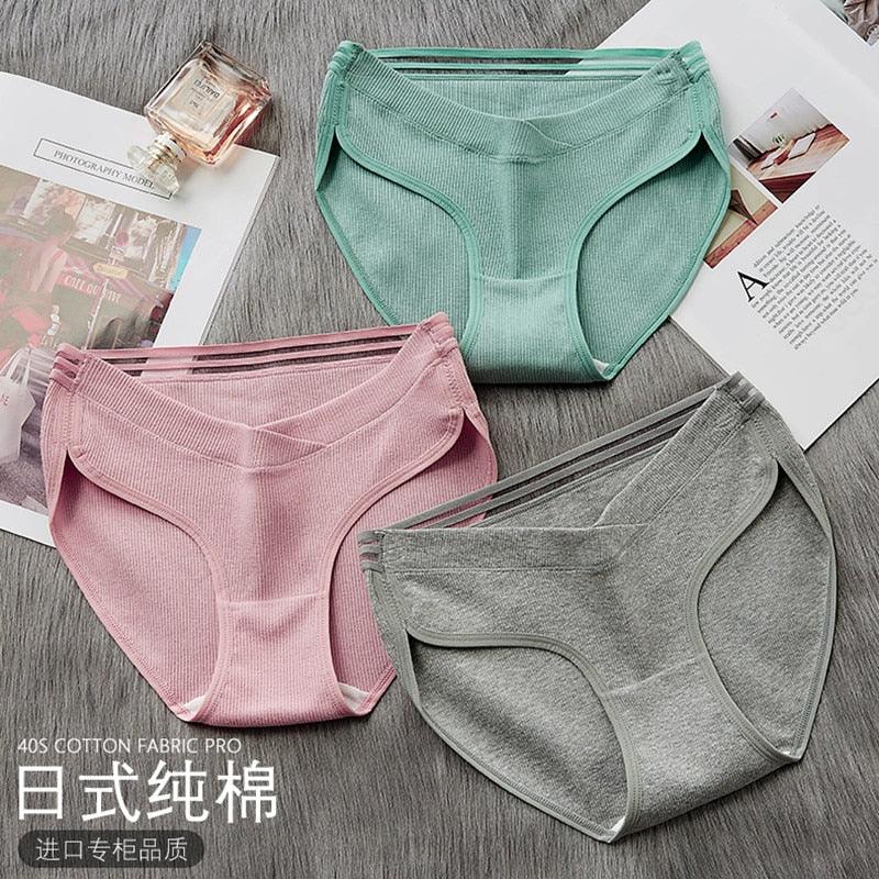 1PC Sexy Hollow Out Breathable Maternity Panties - Summer Cotton Underwear - Pregnant Women - Pregnancy Briefs (5Z2)