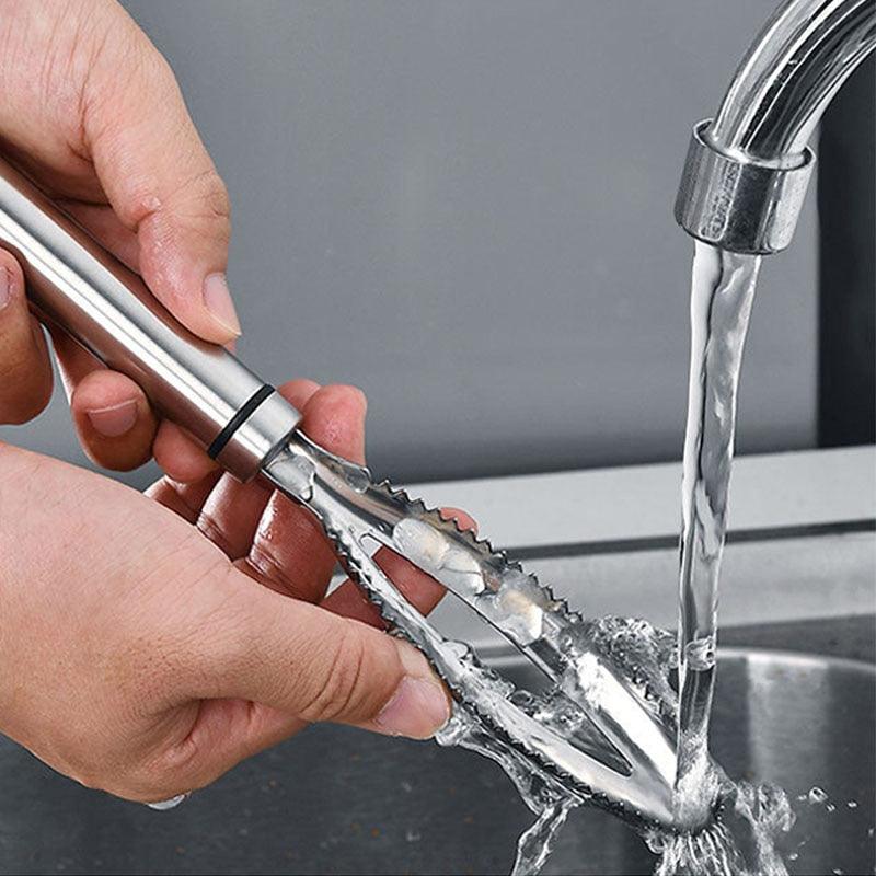 Stainless Steel Fish Scale Remover Planer Scraper - High Quality Utensils Manual Quick Kitchen Accessories (D61)(AK4)