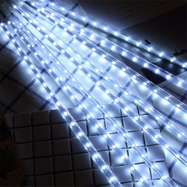 30CM 50CM LED Meteor Shower Rain Lights Wedding Decoration Waterproof Light Falling String Lights (LL5)1(1U58)