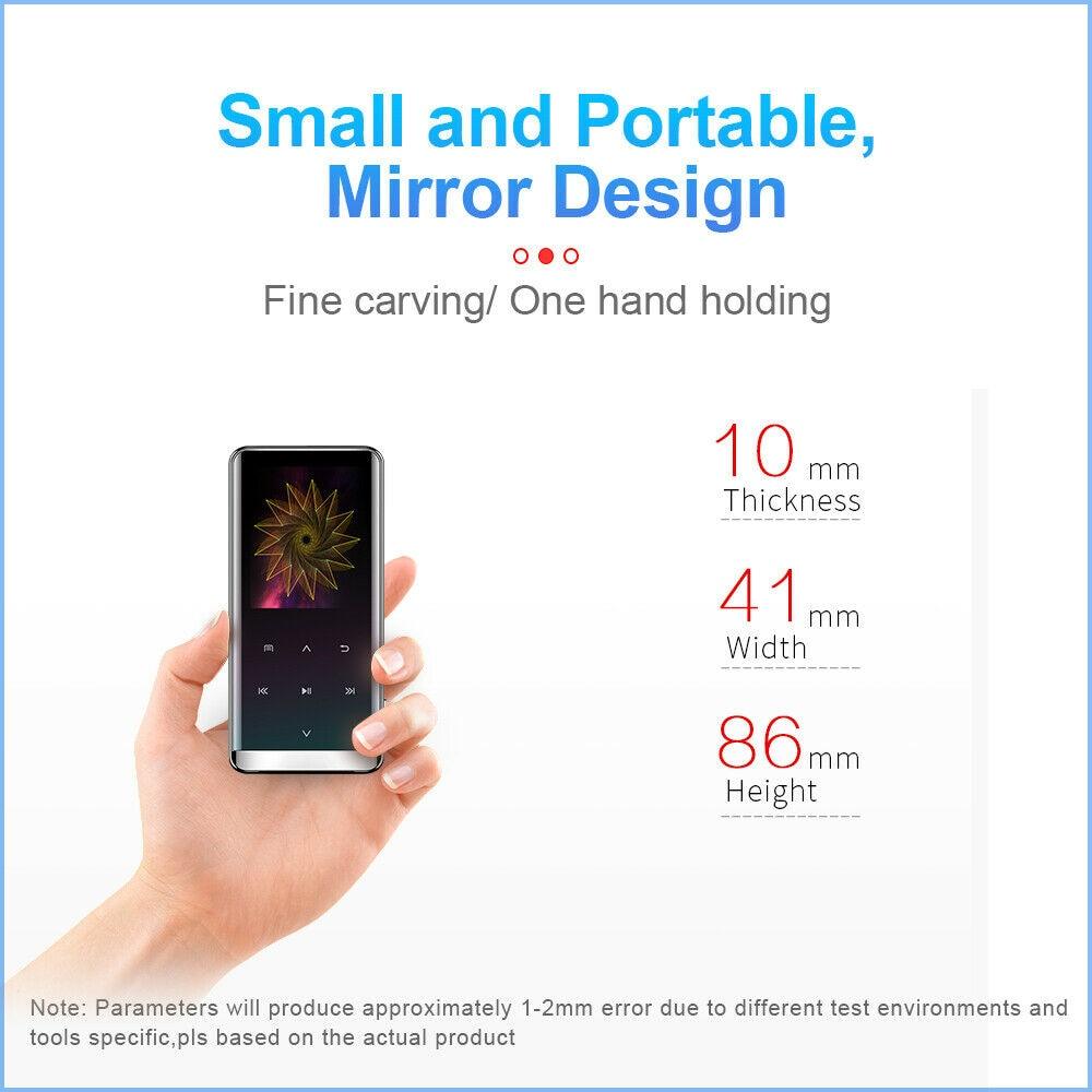 32GB bluetooth MP3 Player Earphones HiFi fm Radio mini USB mp3 Sports MP 4 HiFi Portable Music Players (HA6)(1U57)