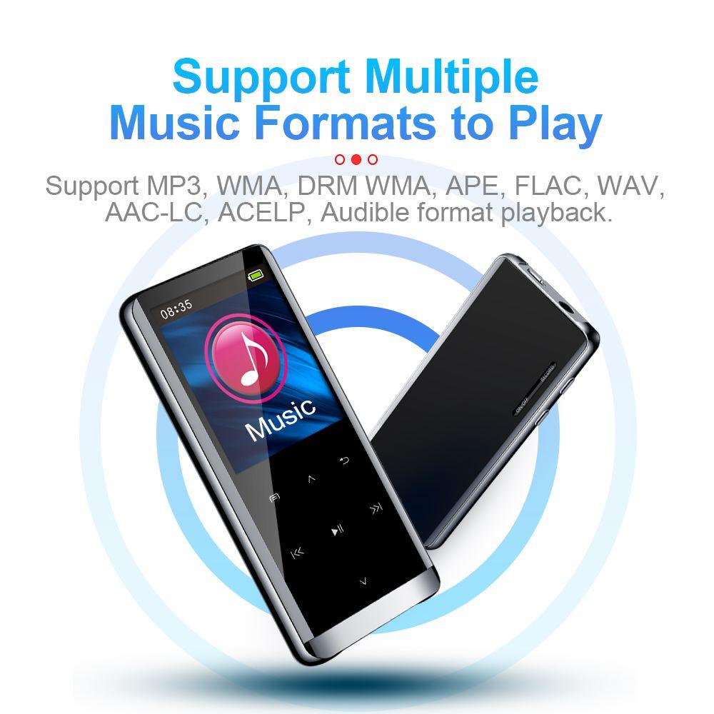 32GB bluetooth MP3 Player Earphones HiFi fm Radio mini USB mp3 Sports MP 4 HiFi Portable Music Players (HA6)(1U57)