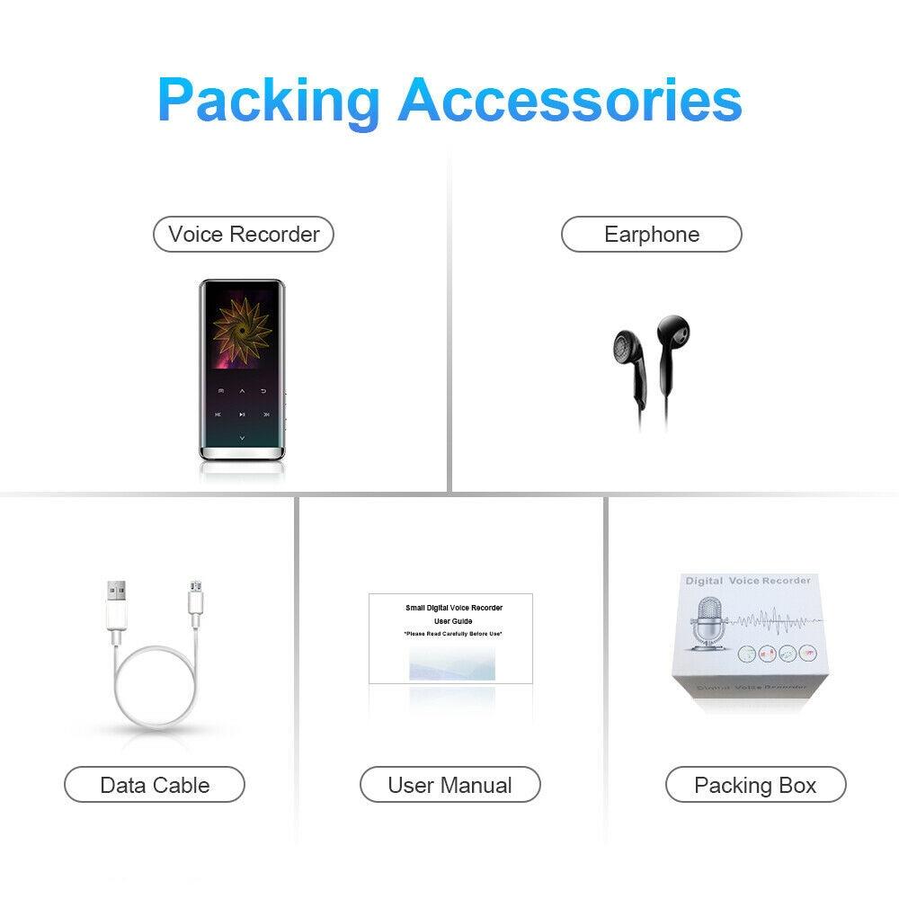 32GB bluetooth MP3 Player Earphones HiFi fm Radio mini USB mp3 Sports MP 4 HiFi Portable Music Players (HA6)(1U57)