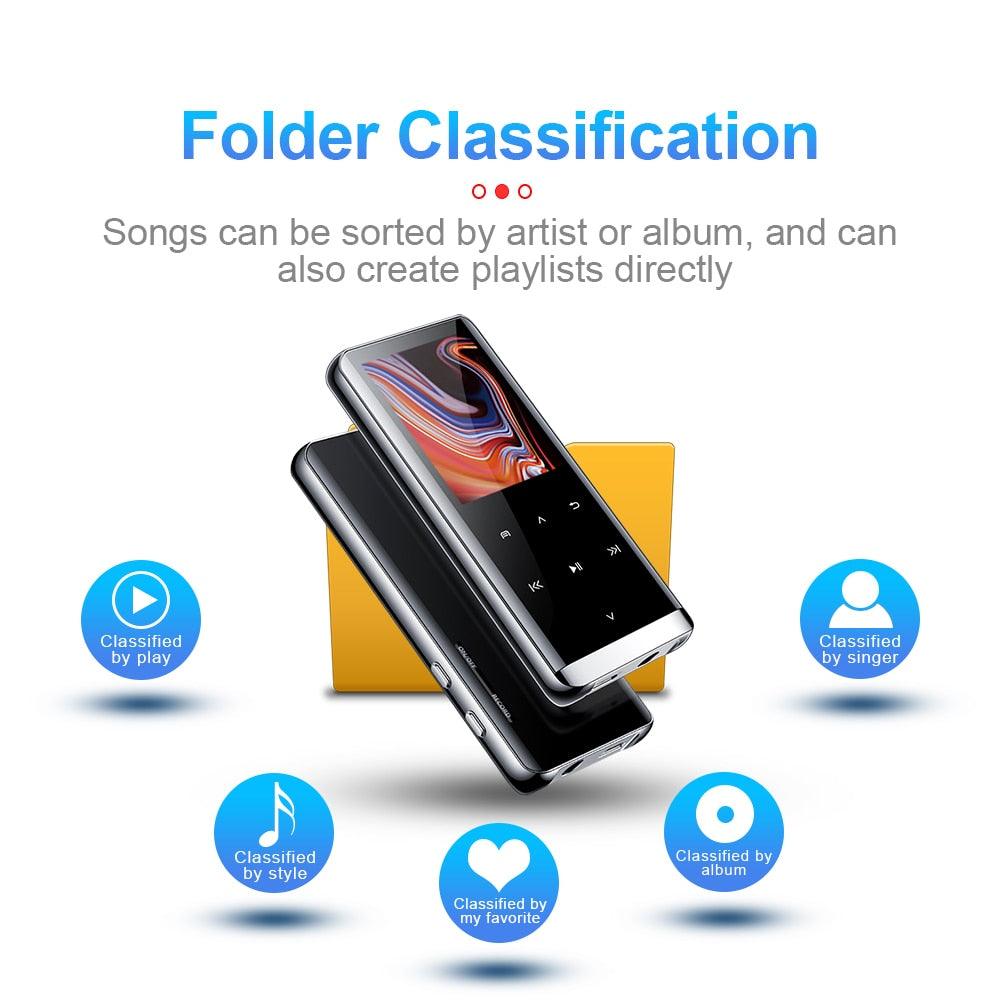 32GB bluetooth MP3 Player Earphones HiFi fm Radio mini USB mp3 Sports MP 4 HiFi Portable Music Players (HA6)(1U57)