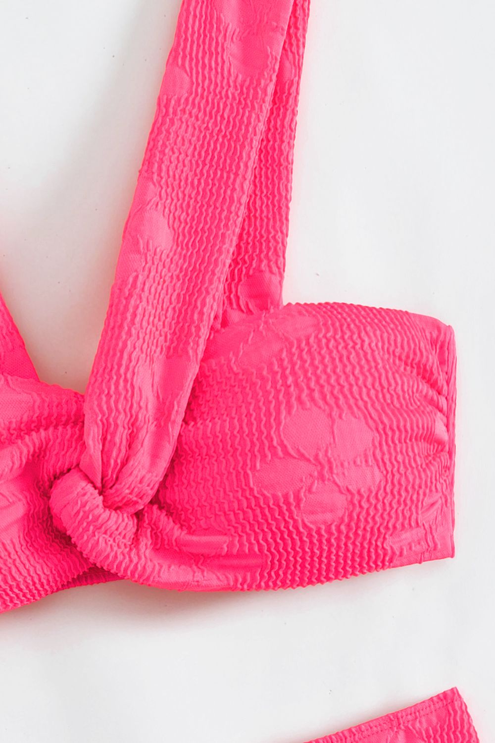 Textured Twisted Detail Bikini Set (TB9D) T
