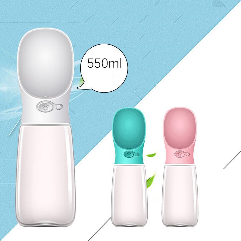 350/550ml Pet Water Bottle Dog Large Capacity Leakproof Portable Drinking Feeders Drinker Outdoor Travel Supplies (2U71)