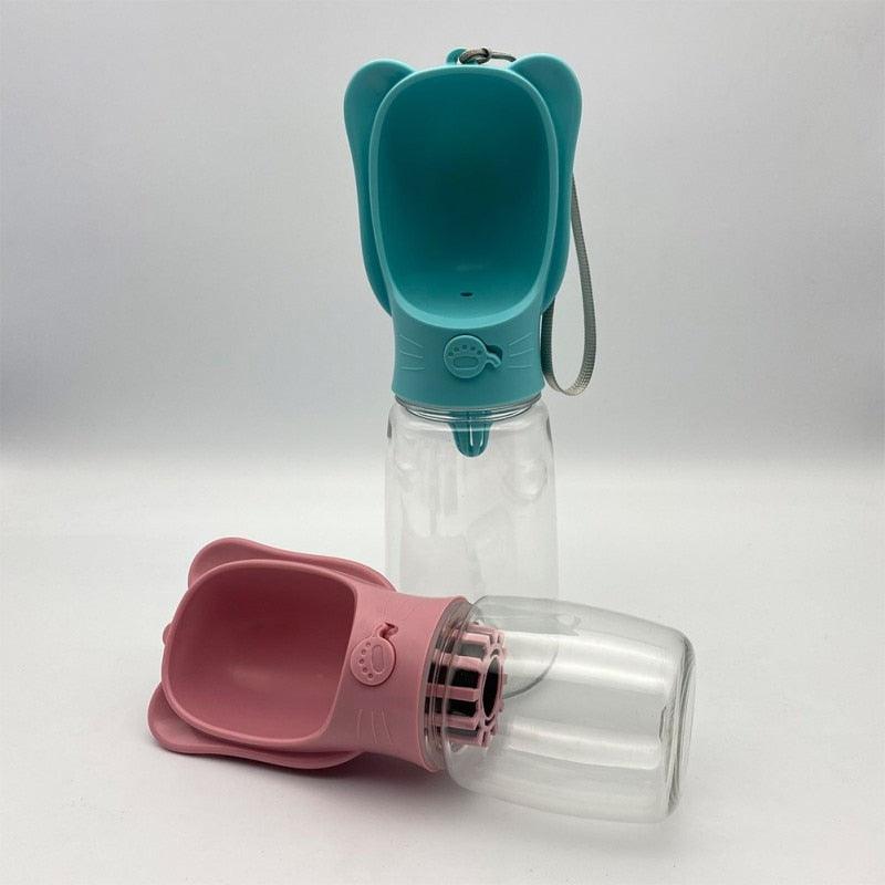 350/550ml Portable Pet Dog Water Bottle For Small Large Dogs - Travel Ears Regular Style Cat Drinking Bowl (2U71)