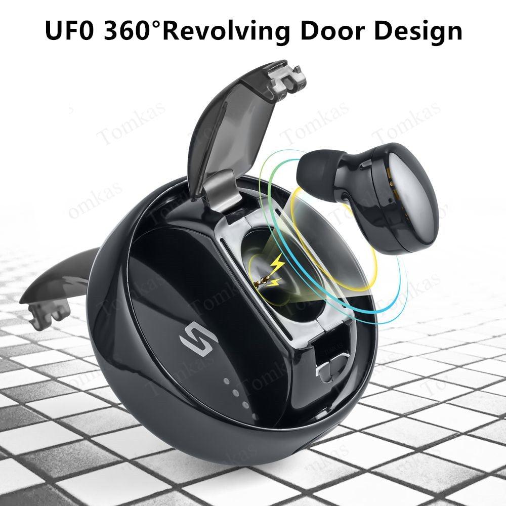 360 Degrees Rotating Wireless Headphones Bluetooth 5.0 Earphones Stereo Sports Waterproof Earbuds Headsets With Mic (D49)(AH1)((RS8)