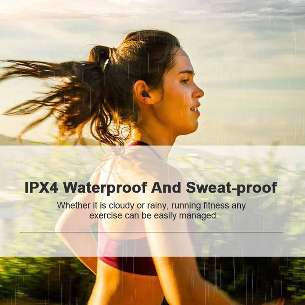 360 Degrees Rotating Wireless Headphones Bluetooth 5.0 Earphones Stereo Sports Waterproof Earbuds Headsets With Mic (D49)(AH1)((RS8)