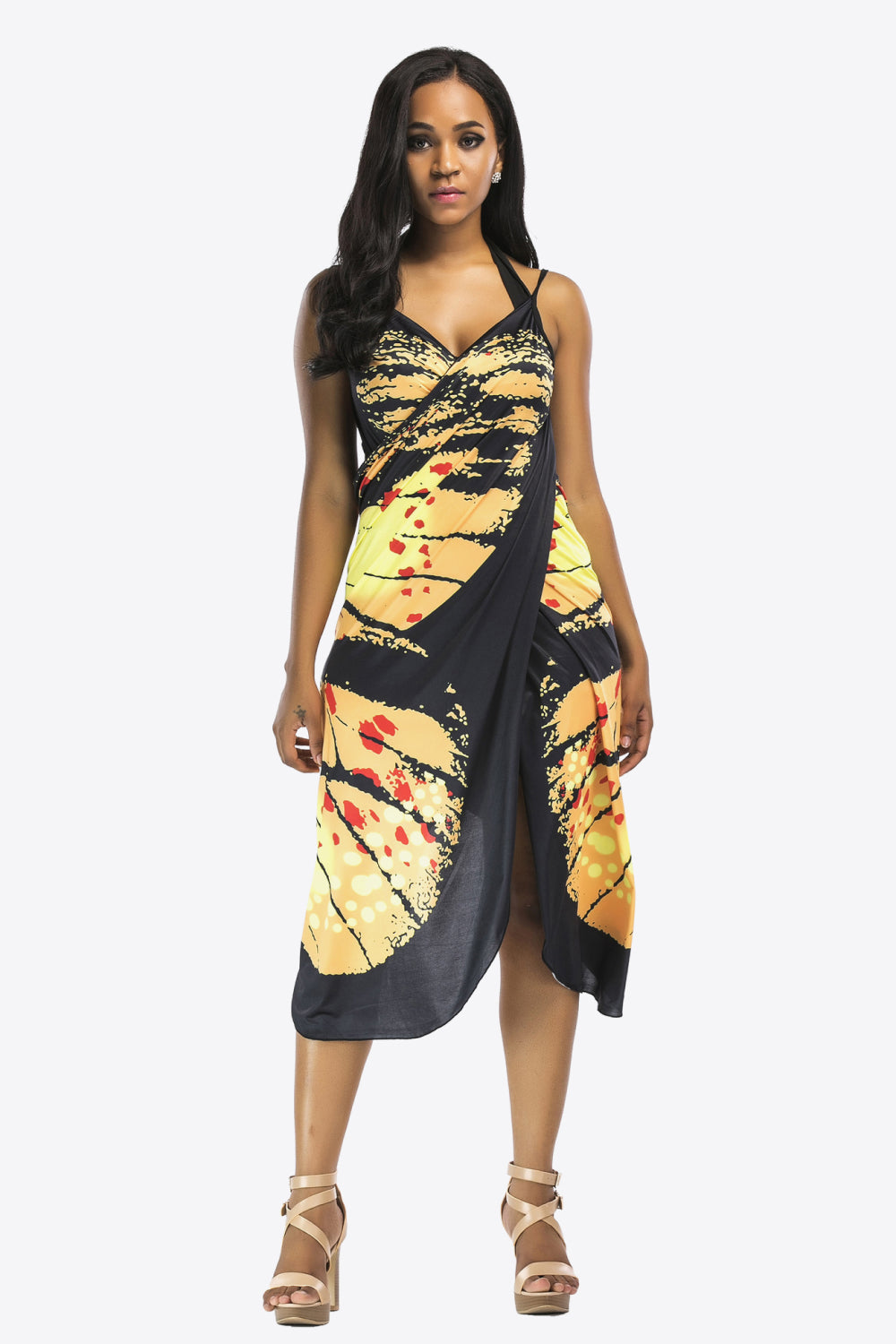 Butterfly Spaghetti Strap Cover Up (TB11D) T