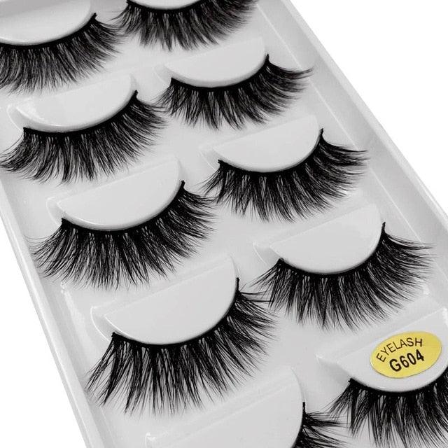 3D lashes makeup mink eyelashes natural fake eyelash handmade reusable dramatic faux eye lashes (M2)(1U86)