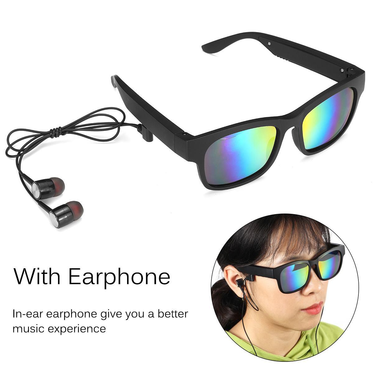 3IN1 bluetooth 5.0 Smart Sports Headphone Sunglasses - IPX7 Headset Earphone Speakers with mic (CT1)(1U60)