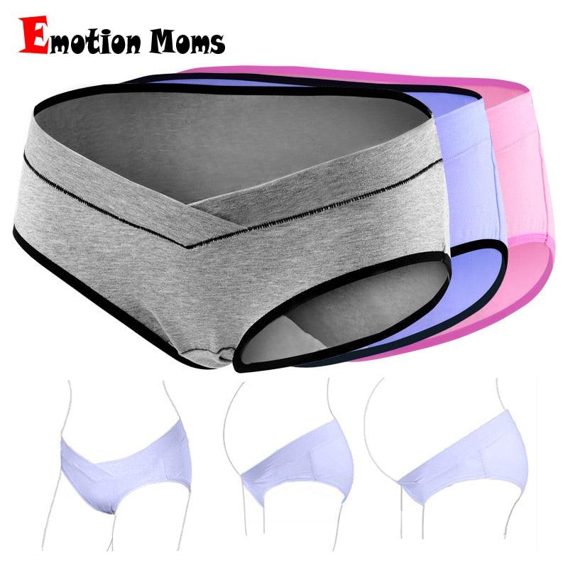 Amazing (3PCS/Lot) NEW Pregnant Women Underwear - Cotton Panties - Low Waist Briefs U-shaped Maternity Panties (5Z2)(F6)