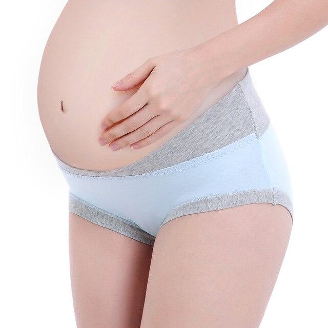 Amazing 3Pcs/Lot Cotton Pregnant Women Underwear - U-Shaped, Low Waist Maternity Underwear - Pregnancy Briefs (5Z2)