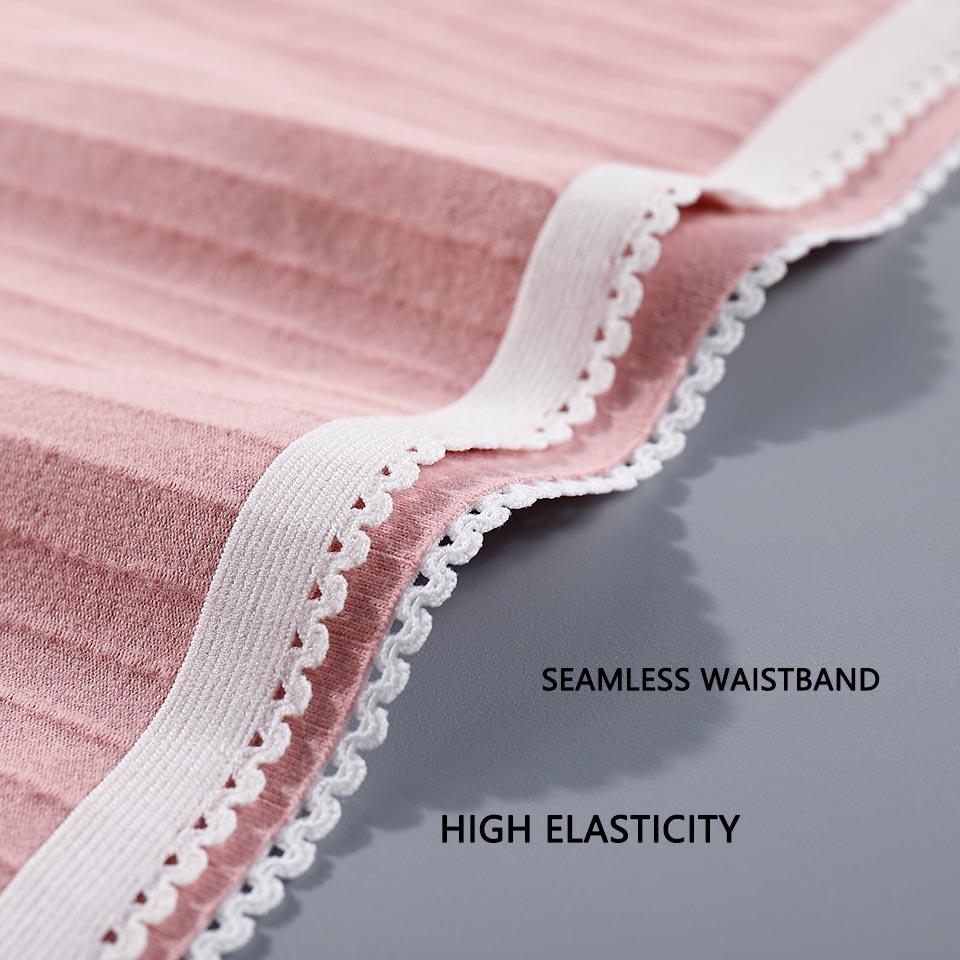 Beautiful 3Pcs Seamless Briefs Cotton Women Panties Lingerie - Mid Rise Sexy Underwear (D28)(TSP3)