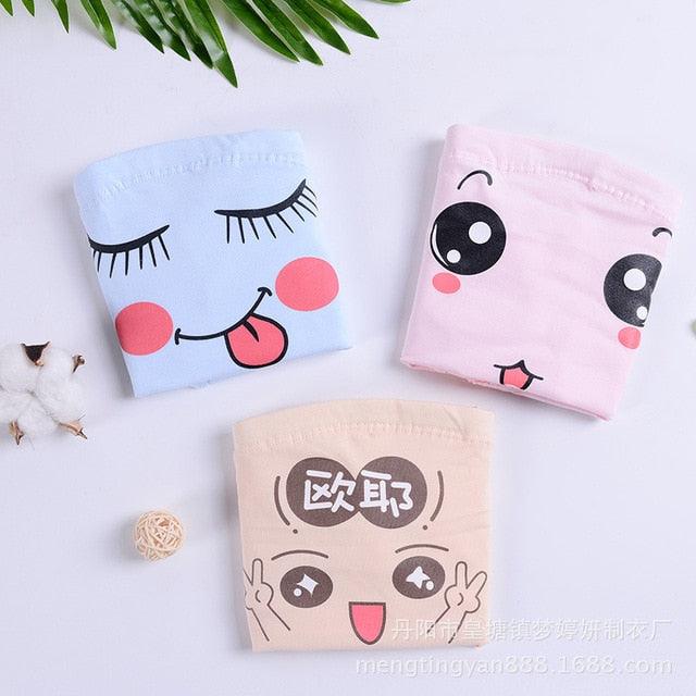 3pcs/lot Cotton Women 's High-waist Classic Briefs - Soft Abdomen care - Underwear Intimates Pregnant Panties (5Z2)(F6)