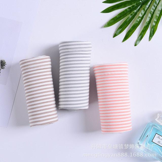 3pcs/lot Cotton Women 's High-waist Classic Briefs - Soft Abdomen care - Underwear Intimates Pregnant Panties (5Z2)(F6)