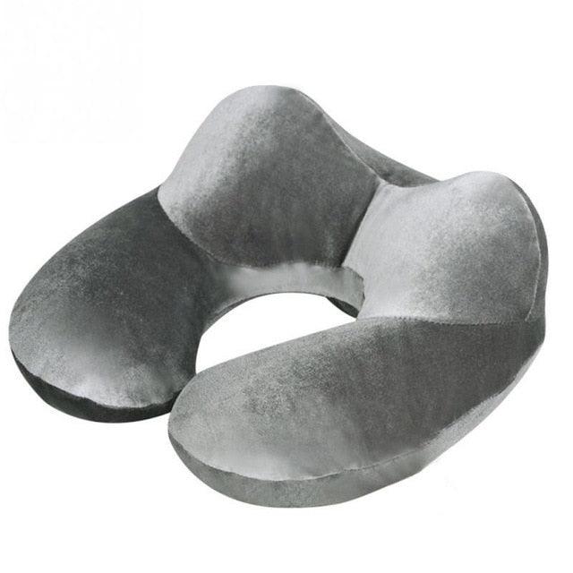 4 Color U-Shape Travel Pillow For Airplane - Inflatable Neck Pillow Travel Accessories (1U105)