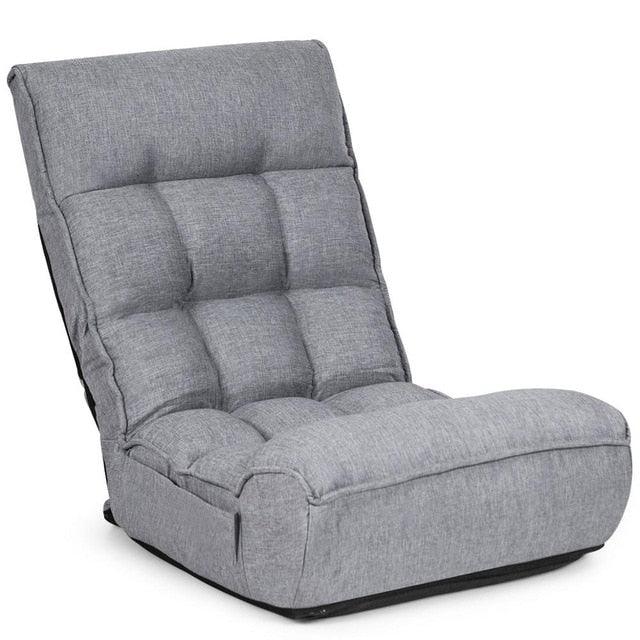 4-Position Floor Chair Folding Lazy Sofa w/Adjustable Backrest& Headrest (D67)(FW2)(1U67)