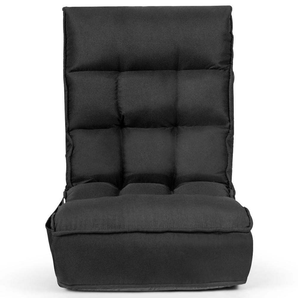 4-Position Floor Chair Folding Lazy Sofa w/Adjustable Backrest& Headrest (D67)(FW2)(1U67)