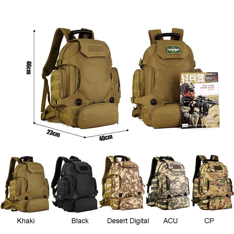 40L Travel Bag - Tactical Backpack - Camping Military Backpacks - Men's Outdoor Sports (D17)(3MA1)