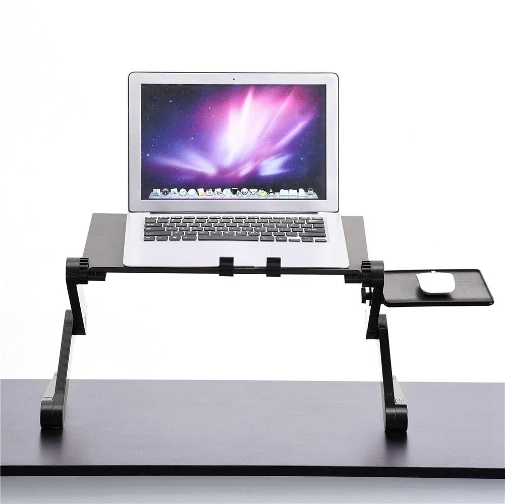 42 X 26cm Foldable Computer Desk 360° Adjustable Laptop Stand - Table With Mouse Plate Cooling Dual Fan (D51)(TL1)(CA4)(1U51)(1U52)