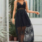 Lace Crisscross Back Sleeveless Maxi Dress (BWMT) T - Deals DejaVu