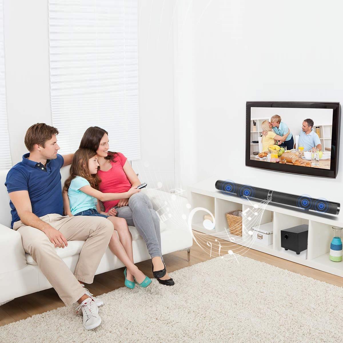 45W 80cm 31.5" Soundbar with Subwoofer HiFi Detachable Wireless bluetooth Home Theatre System (D57)(HA5)(HA2)(1U57)