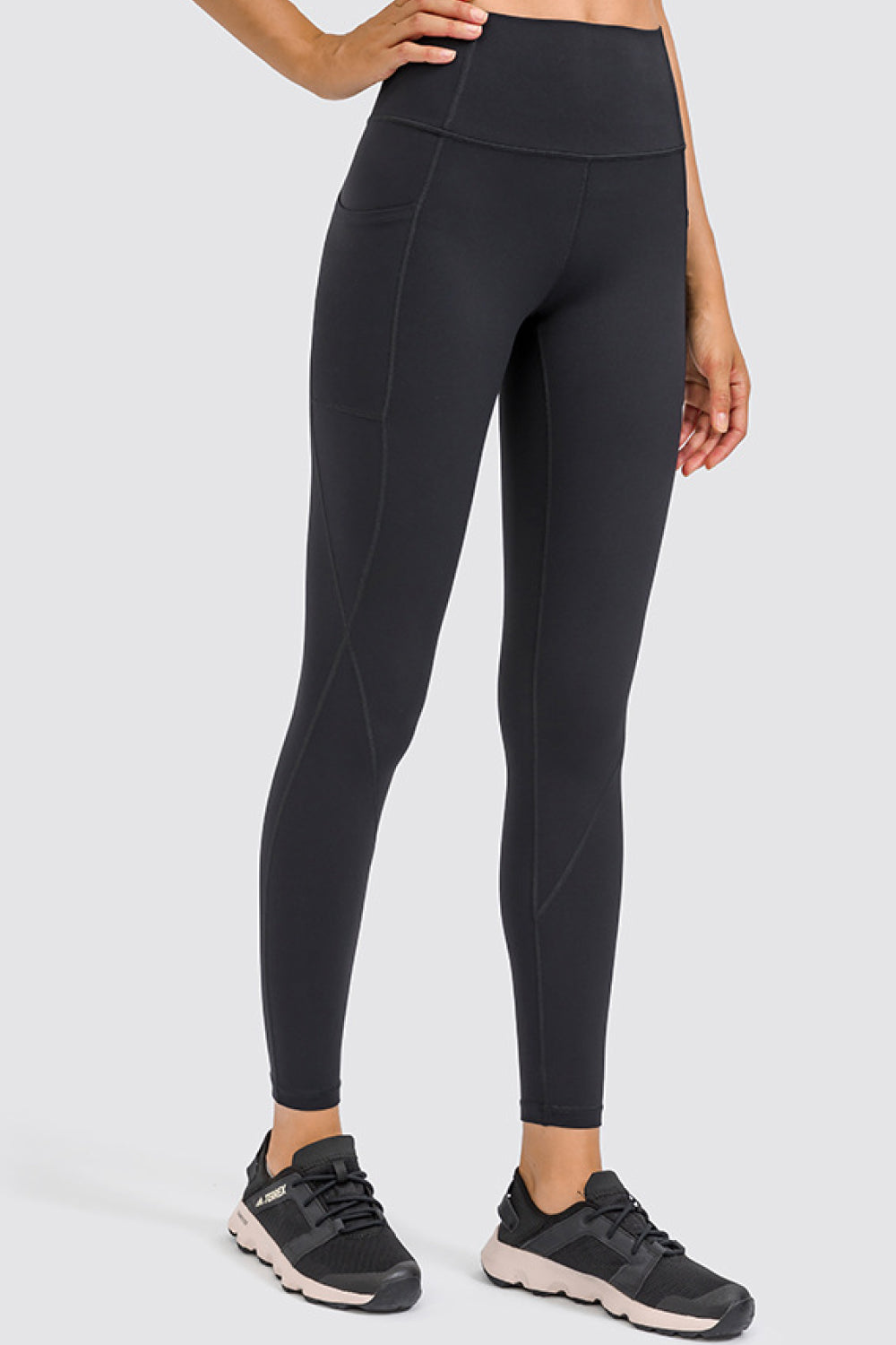 High Rise Yoga Leggings with Side Pocket (TBL) T