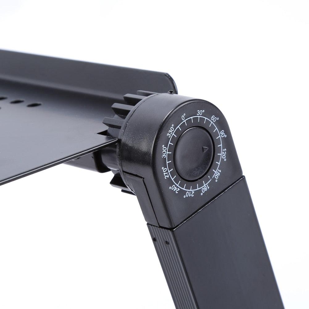 48x26cm Folding Computer Desk Laptop Stand With Mouse Plate Tray - Aluminum Laptop Notebook Desk Stand (TL1)(CA4)(1U51)(1U52)