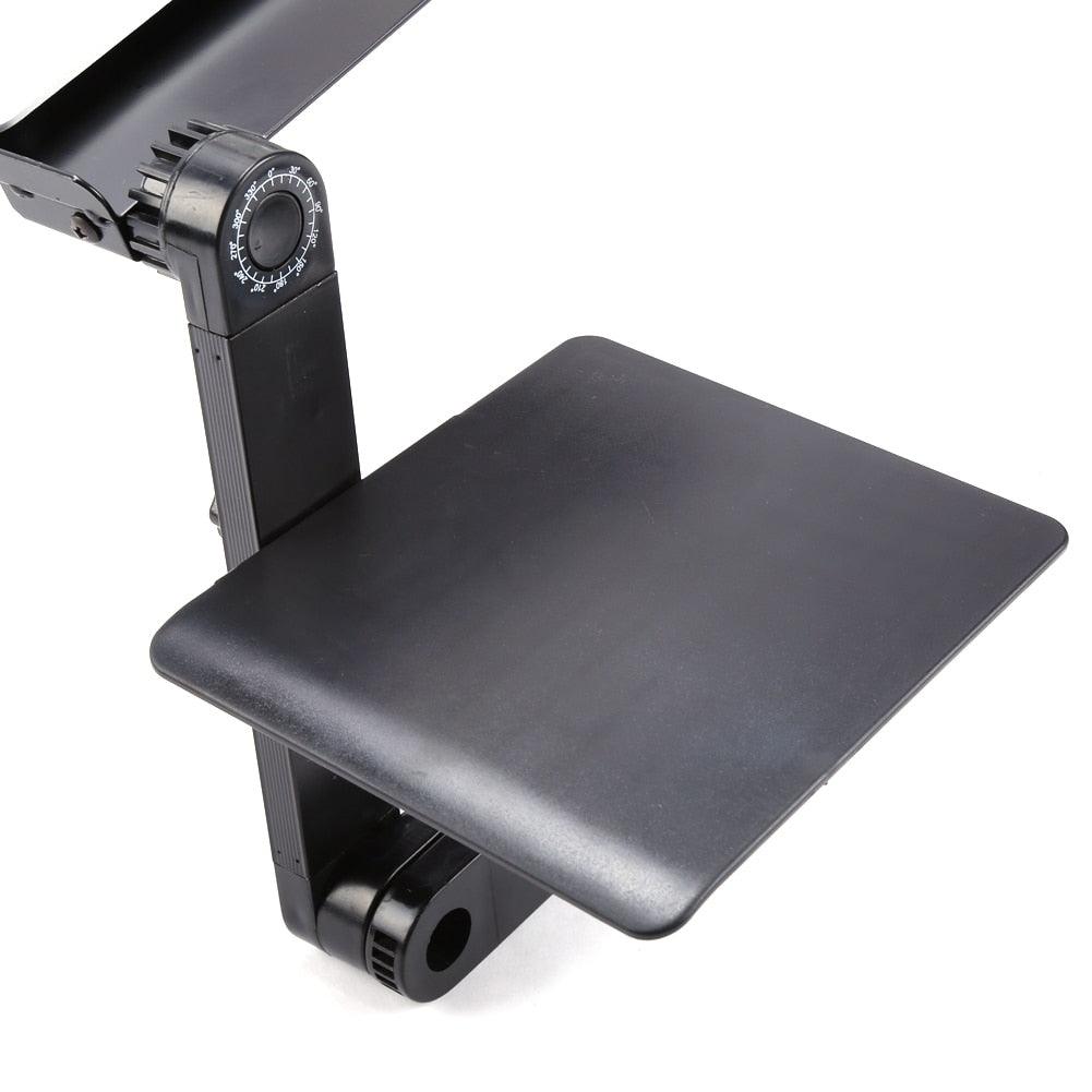 48x26cm Folding Computer Desk Laptop Stand With Mouse Plate Tray - Aluminum Laptop Notebook Desk Stand (TL1)(CA4)(1U51)(1U52)