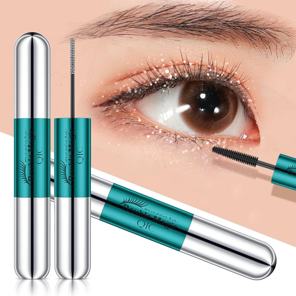 4D Fiber Mascara Diamond Glitter Slender Mascara Waterproof Long Thick Anti-sweat Liquid Lash Extensions (M2)(1U86)(F86)